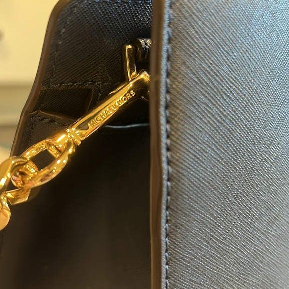 Michael Kors Dark Blue Leather Bag w Adjustable Strap - Picture 13 of 13